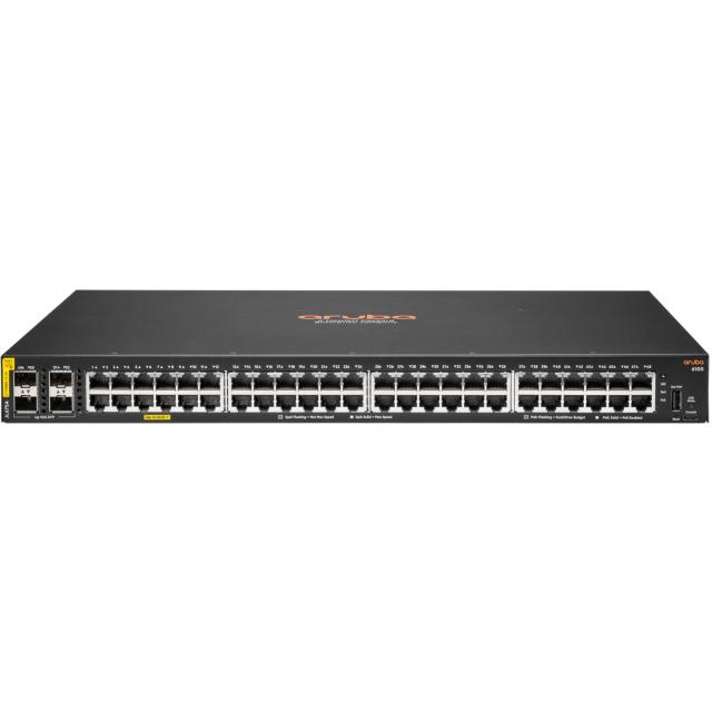 48+4P HP Enterprise Aruba 6100 48G PoE+ (370W) 4SFP+ Switch M RM