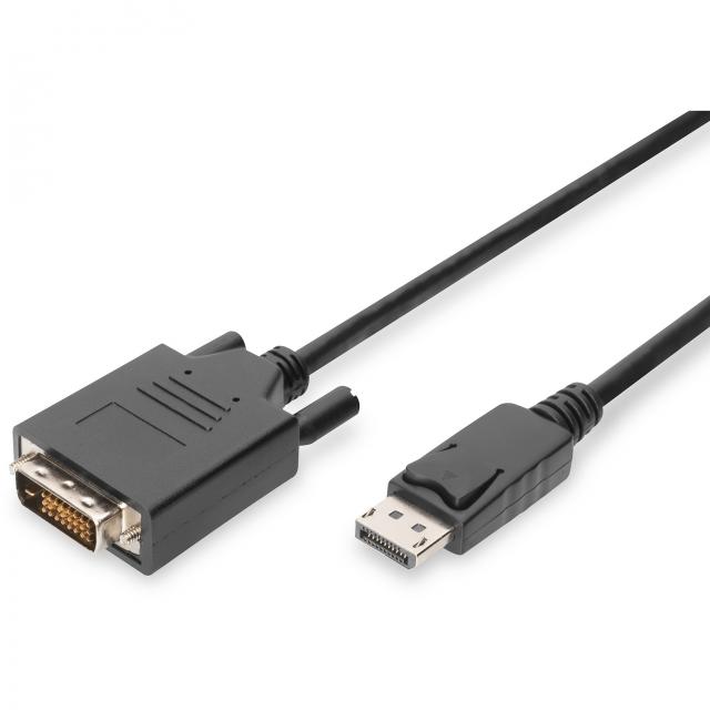 Digitus DisplayPort > DVI 24+1 (ST-ST) 2m Adapterkabel FHD 60HZ Black