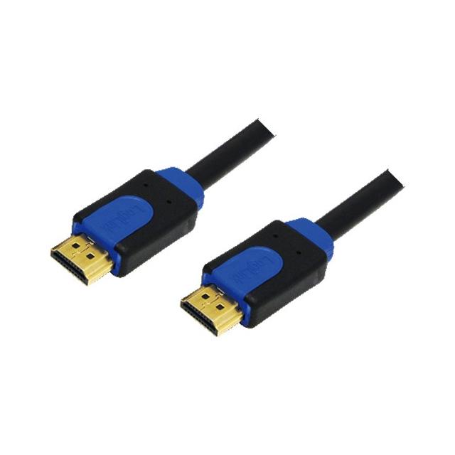 LogiLink HDMI (ST-ST) 3m Anschlusskabel 4K Schwarz/Blau