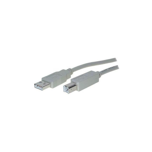 USB 2.0 A > B (ST-ST) 3m Adapterkabel Grau