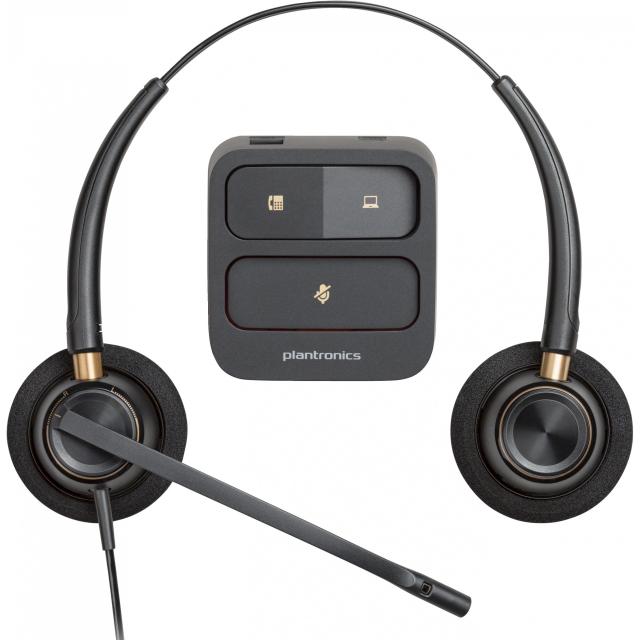 Poly EncorePro 520 Binaural Headset +Quick Disconnect (89434-02)