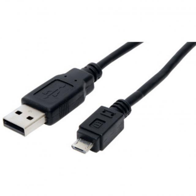 USB 2.0 A > Micro-B (ST-ST) 1m Adapterkabel Schwarz