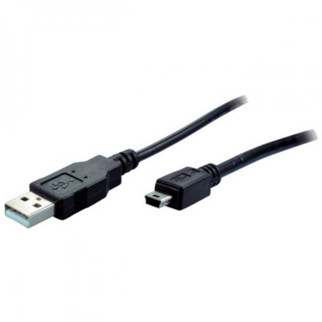 USB 2.0 A - Mini-B (ST-ST) 2m Adapterkabel Schwarz